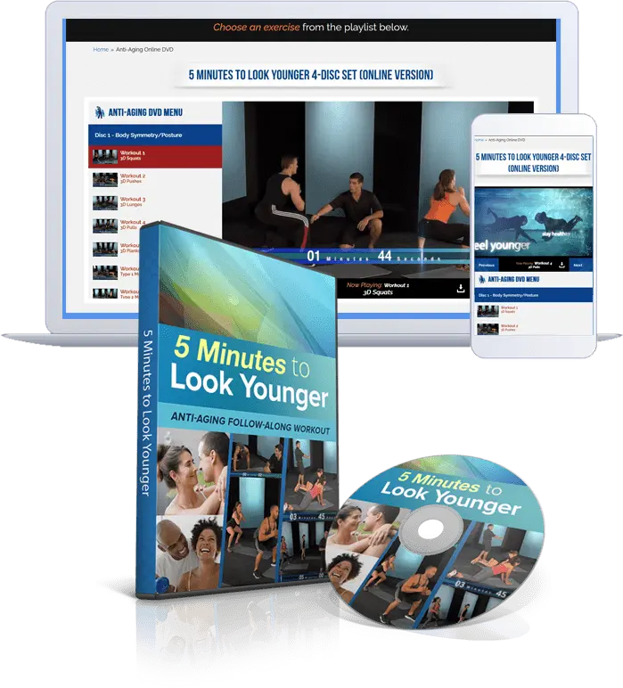 5 Minutes To Look Younger Follow Along DVDs
